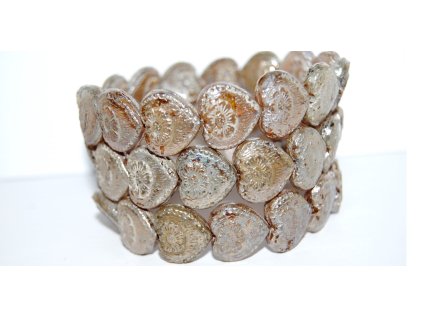 Hearts - 18x17mm - Pressed beads