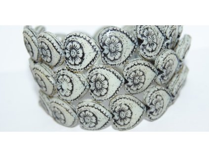 Hearts - 18x17mm - Pressed beads