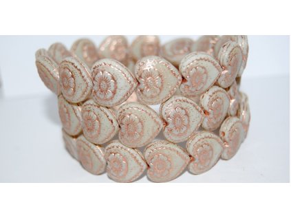 Hearts - 18x17mm - Pressed beads