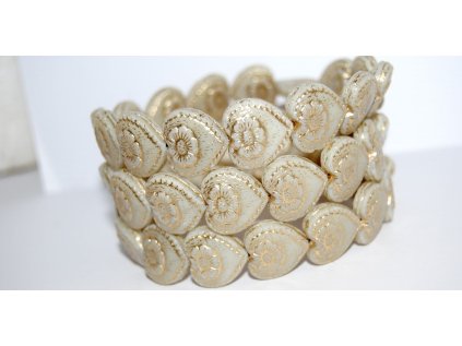 Hearts - 18x17mm - Pressed beads