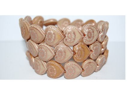 Hearts - 18x17mm - Pressed beads