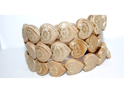 Hearts - 18x17mm - Pressed beads