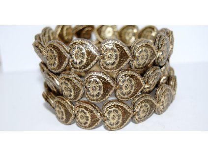 Hearts - 18x17mm - Pressed beads