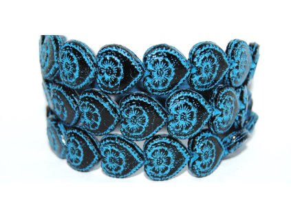 Hearts - 18x17mm - Pressed beads