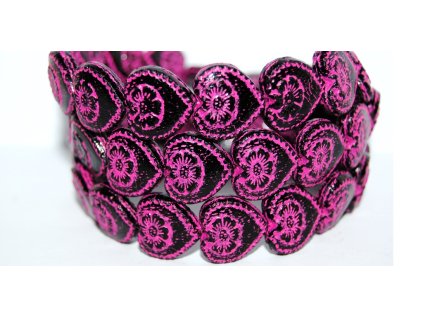 Hearts - 18x17mm - Pressed beads