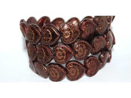 Hearts - 18x17mm - Pressed beads