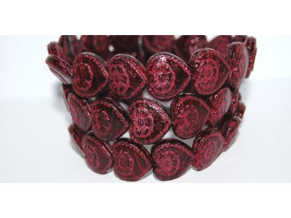 Hearts - 18x17mm - Pressed beads