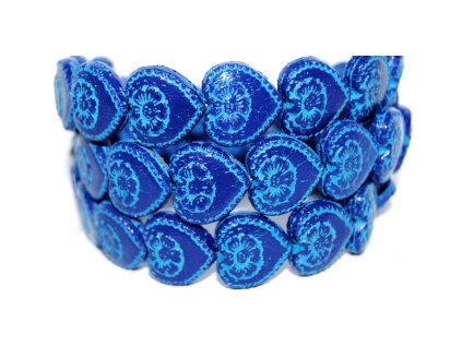 Hearts - 18x17mm - Pressed beads