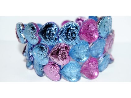 Hearts - 18x17mm - Pressed beads