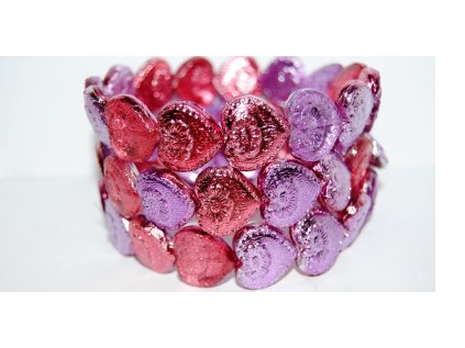 Hearts - 18x17mm - Pressed beads