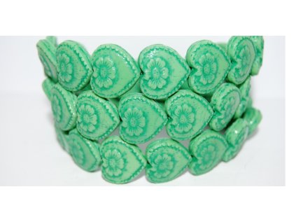 Hearts - 18x17mm - Pressed beads