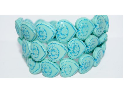 Hearts - 18x17mm - Pressed beads