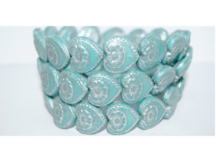 Hearts - 18x17mm - Pressed beads