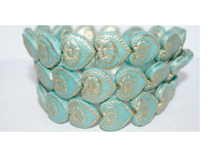 Hearts - 18x17mm - Pressed beads