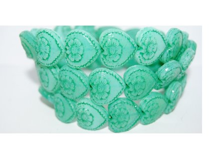 Hearts - 18x17mm - Pressed beads