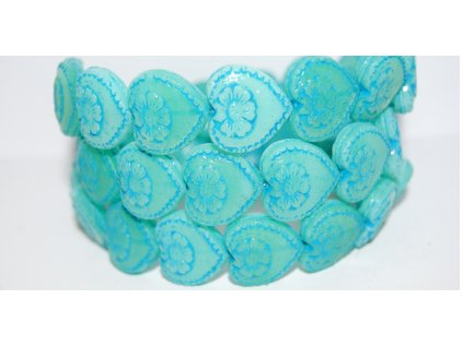 Hearts - 18x17mm - Pressed beads