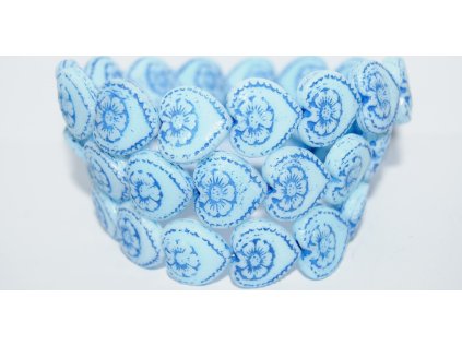 Hearts - 18x17mm - Pressed beads