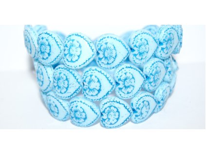 Hearts - 18x17mm - Pressed beads