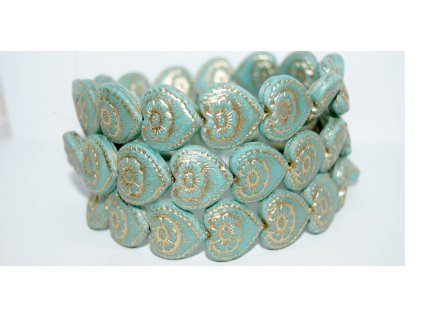 Hearts - 18x17mm - Pressed beads