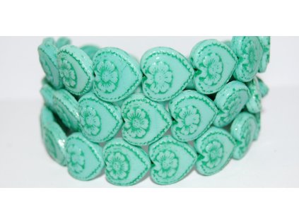 Hearts - 18x17mm - Pressed beads