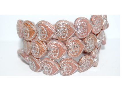 Hearts - 18x17mm - Pressed beads