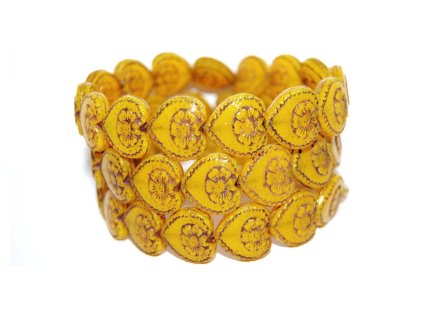 Hearts - 18x17mm - Pressed beads