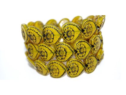 Hearts - 18x17mm - Pressed beads