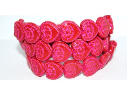Hearts - 18x17mm - Pressed beads