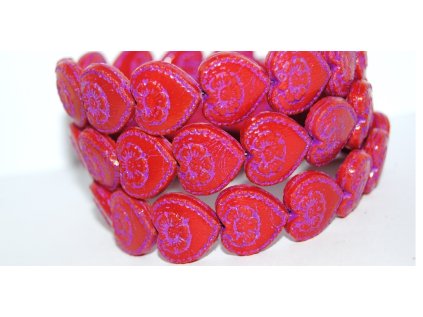 Hearts - 18x17mm - Pressed beads