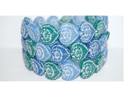 Hearts - 18x17mm - Pressed beads