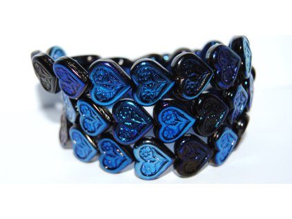 Hearts with 2 flowers 18x16mm