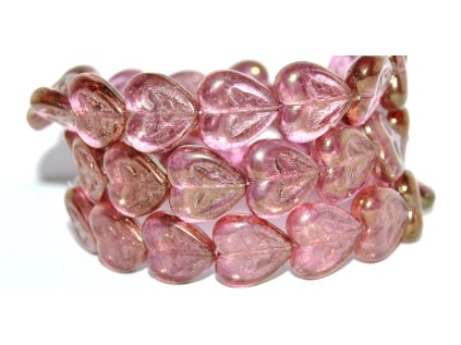 Hearts with Flowers 16x16mm