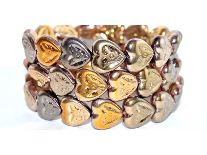 Hearts with Flowers 16x16mm