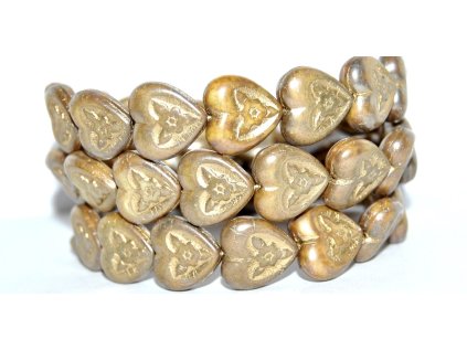 Hearts with Flowers 16x16mm