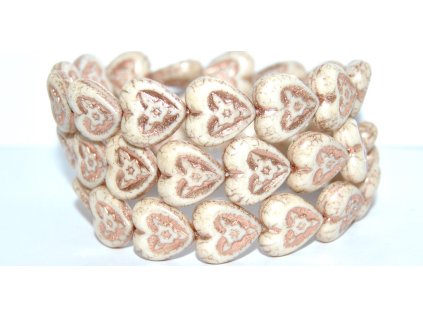 Hearts with Flowers 16x16mm