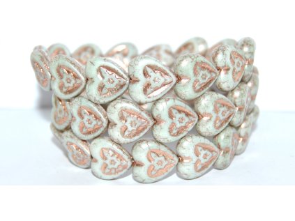 Hearts with Flowers 16x16mm