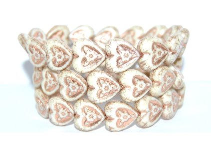 Hearts with Flowers 16x16mm