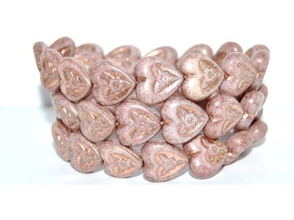 Hearts with Flowers 16x16mm