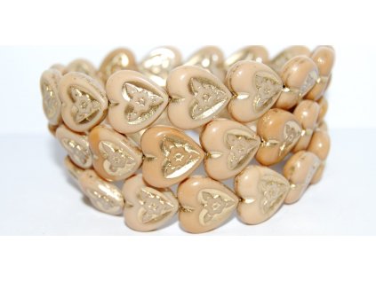 Hearts with Flowers 16x16mm