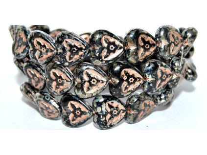 Hearts with Flowers 16x16mm