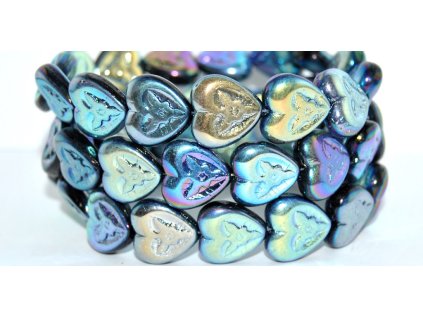 Hearts with Flowers 16x16mm