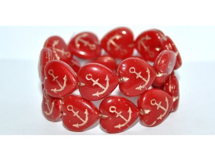 Hearts 17x16mm - with Anchor