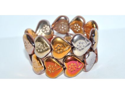 Hearts - beads 18x17mm