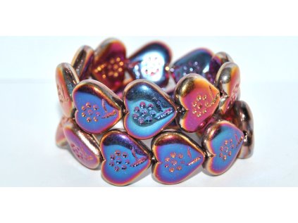 Hearts - beads 18x17mm