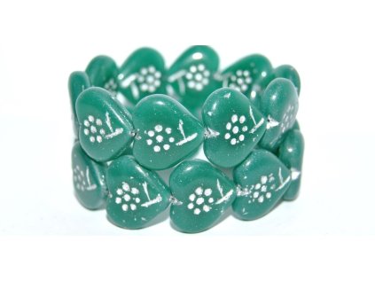 Hearts - beads 18x17mm