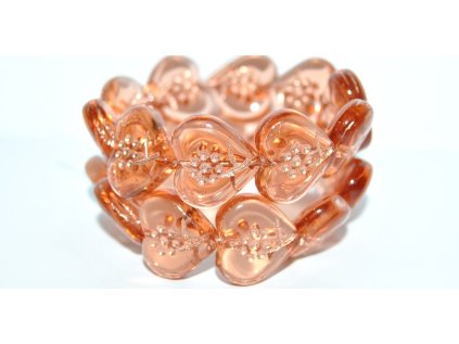 Hearts - beads 18x17mm