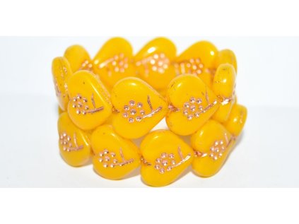 Hearts - beads 18x17mm