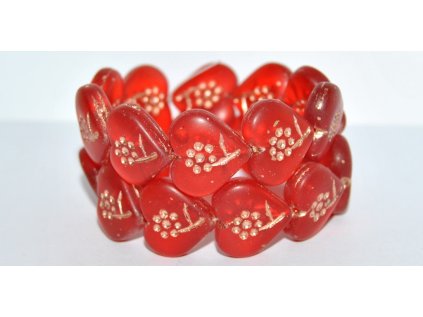 Hearts - beads 18x17mm