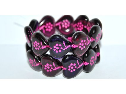 Hearts - beads 18x17mm