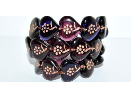 Hearts - beads 18x17mm